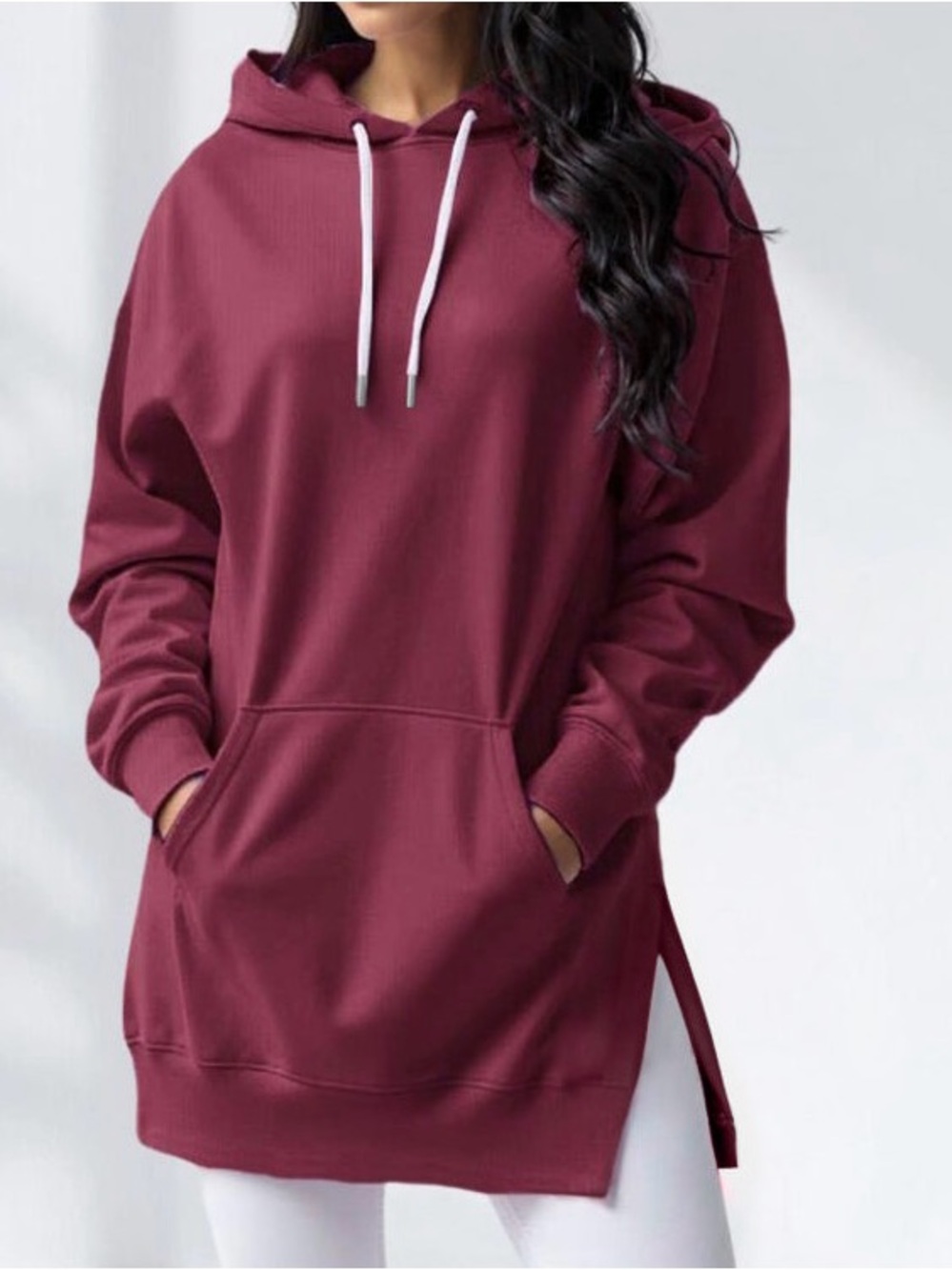 The Warmy Womens Maroon Oversized Hooded with Kangaroo Pocket XXL New in Bag